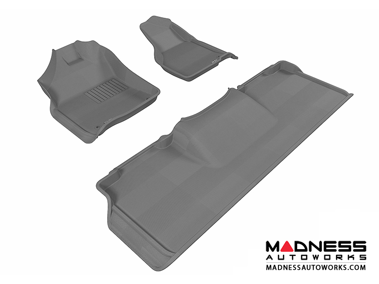 Dodge RAM 2500/ 3500 Mega Cab Floor Mats (Set of 3) - Gray by 3D MAXpider